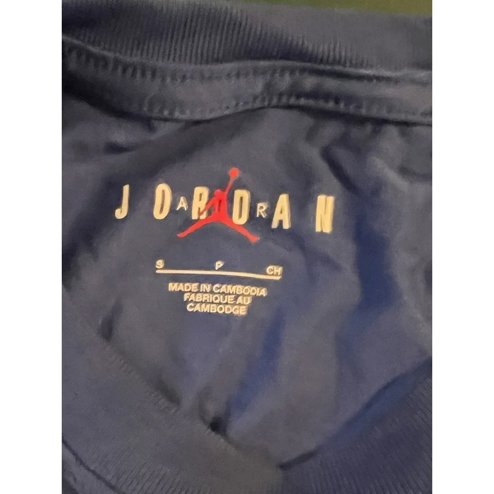 Jordan Brand Michael Jordan Wheelies‎ Shirt Blue Small